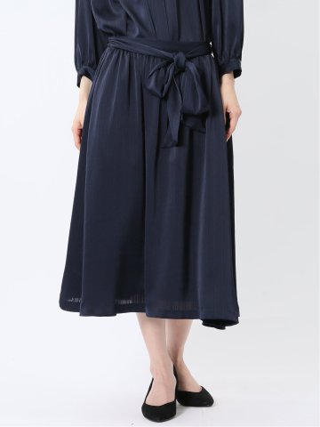 プリント タックフレアースカート