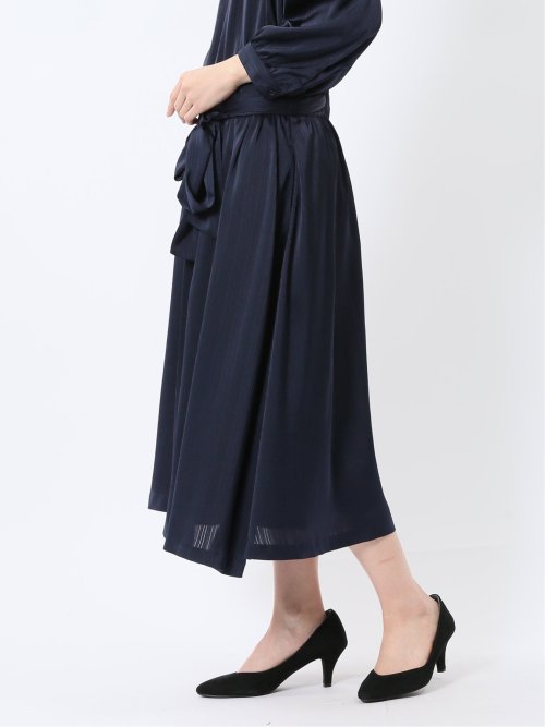 プリント タックフレアースカート