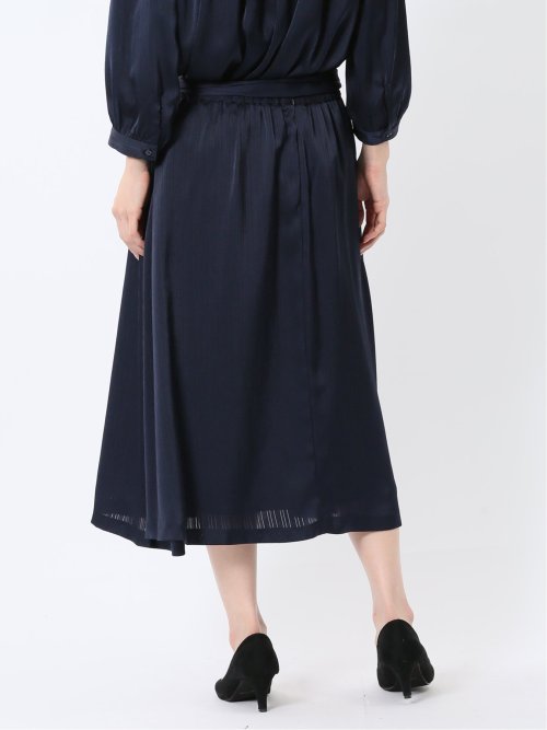 プリント タックフレアースカート