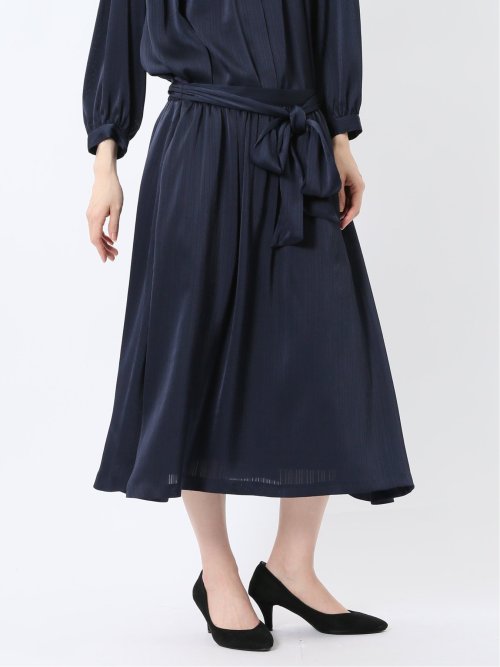 プリント タックフレアースカート