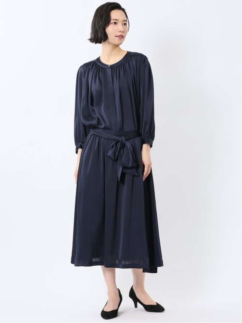 プリント タックフレアースカート