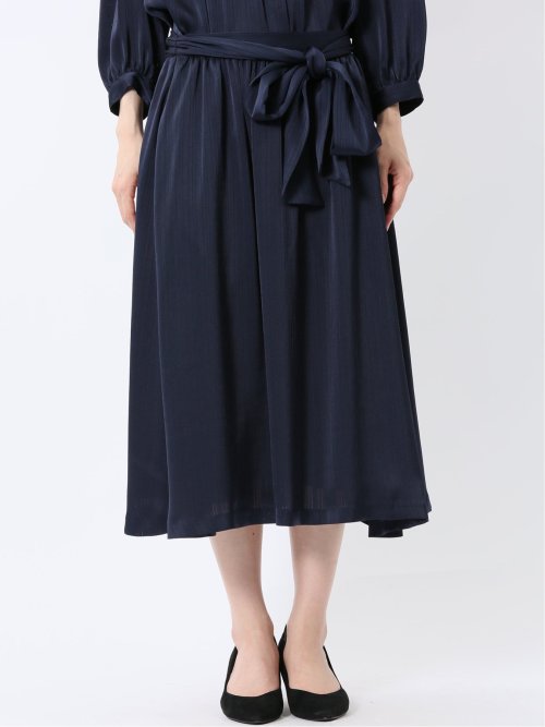 プリント タックフレアースカート