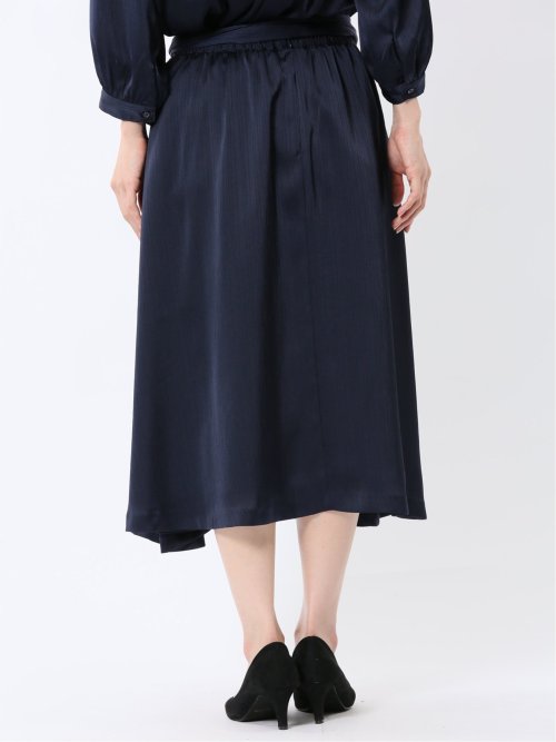 プリント タックフレアースカート