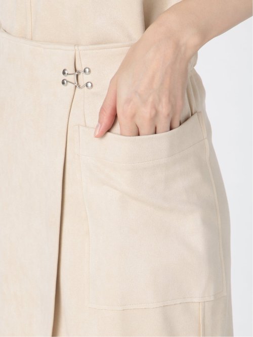 スエード調 タイトスカート(セットアップ可能)