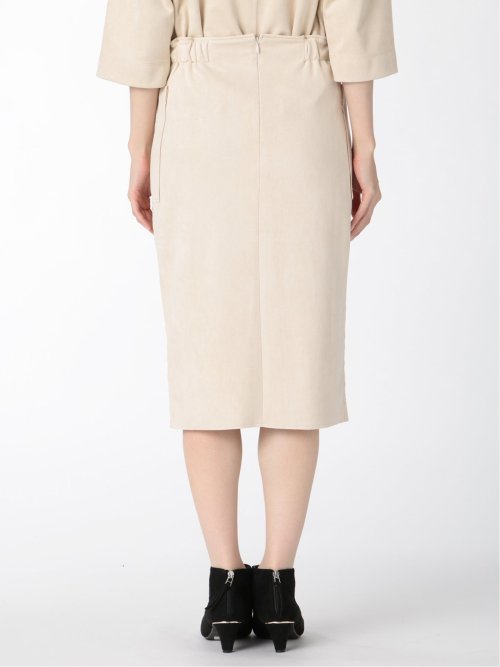 スエード調 タイトスカート(セットアップ可能)