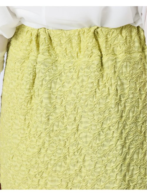 ハンチ/HUNCH カットジャガード ボックスタック ロングスカート