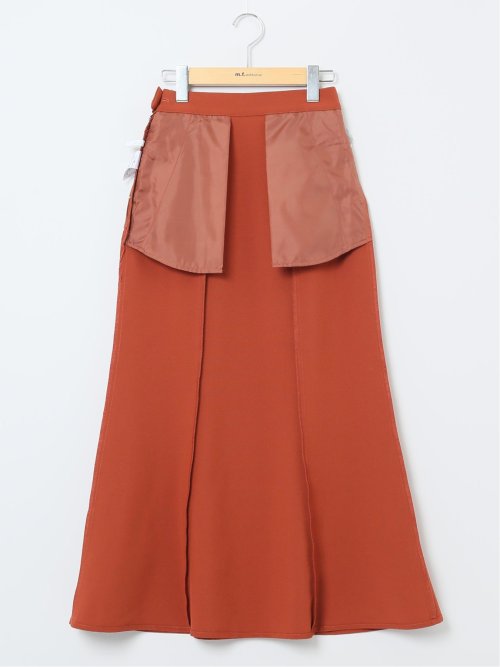 ハンチ/HUNCH 無地 リネンライク マーメイドスカート