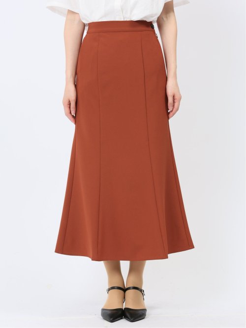 ハンチ/HUNCH 無地 リネンライク マーメイドスカート