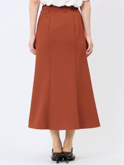 ハンチ/HUNCH 無地 リネンライク マーメイドスカート