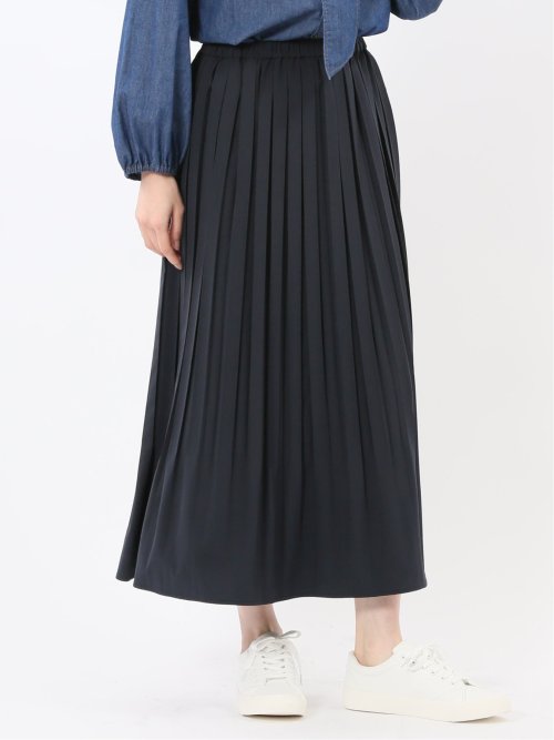 チャームベリーチック/CHRM BERRY TIC ストレッチベロア プリーツ