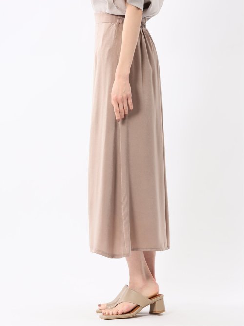 チャームベリーチック/CHRM BERRY TIC ワッシャーサテン ロングタイトスカート