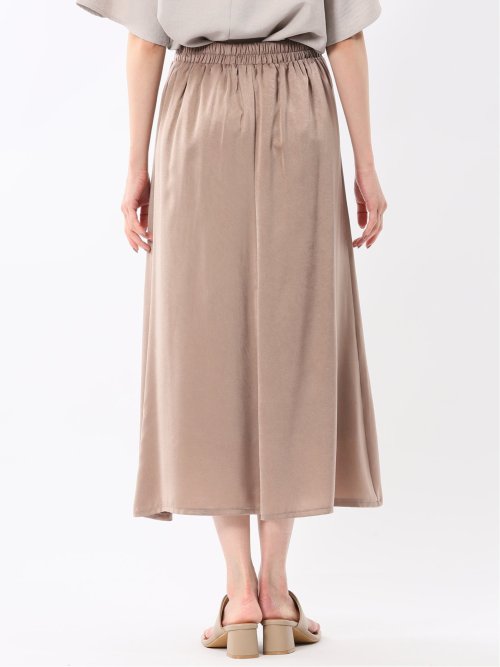 チャームベリーチック/CHRM BERRY TIC ワッシャーサテン ロングタイトスカート