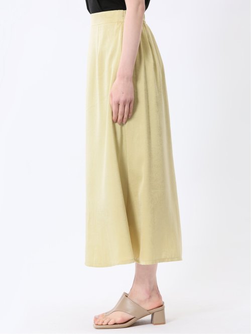 チャームベリーチック/CHRM BERRY TIC ワッシャーサテン ロングタイトスカート