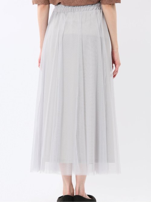 チャームベリーチック/CHRM BERRY TIC チュール無地 ギャザースカート