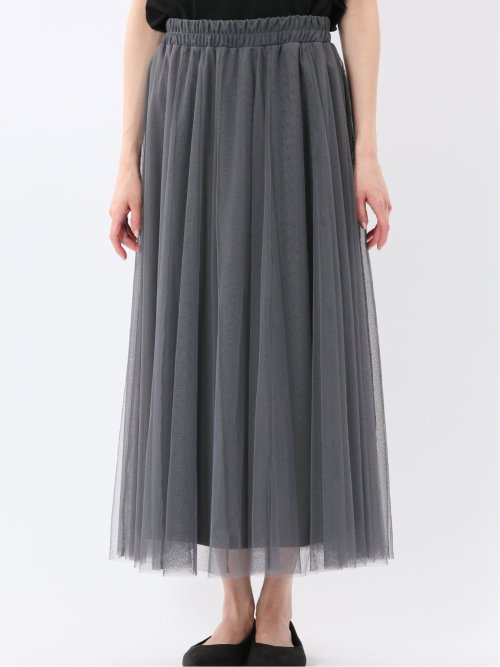 チャームベリーチック/CHRM BERRY TIC チュール無地 ギャザースカート