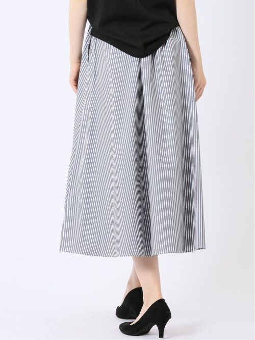 チャームベリーチック/CHRM BERRY TIC ストライプ プリント ギャザー スカート