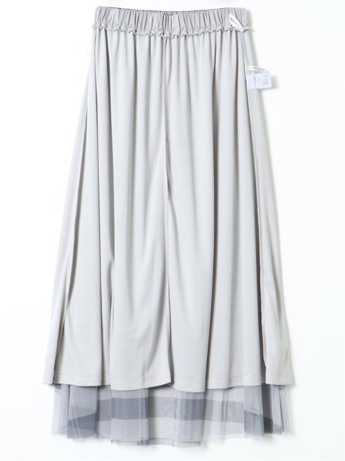 チャームベリーチック/CHRM BERRY TIC チュールチェック柄 ギャザースカート