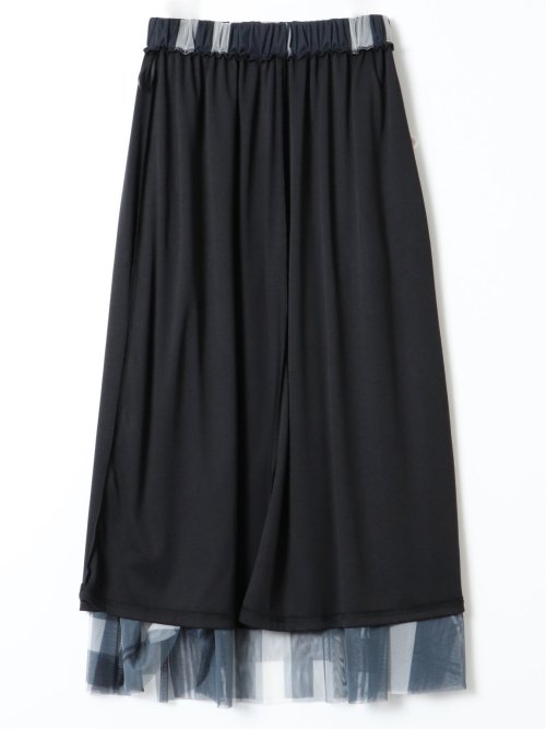 チャームベリーチック/CHRM BERRY TIC チュールチェック柄 ギャザースカート