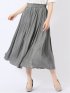 チャームベリーチック/CHRM BERRY TIC サテン 消し プリーツ ロング スカート