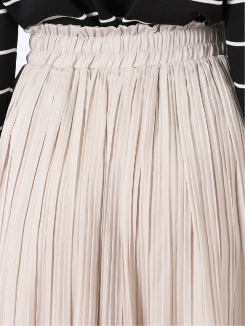 チャームベリーチック/CHRM BERRY TIC サテン 消し プリーツ ロング スカート