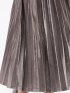チャームベリーチック/CHRM BERRY TIC ストレッチベロア プリーツ ロングスカート