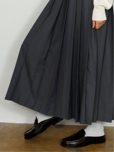 pleats long skirt