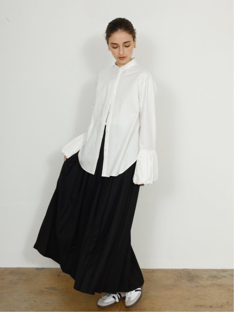 pleats long skirt