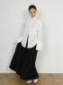 pleats long skirt