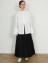 pleats long skirt