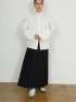 pleats long skirt