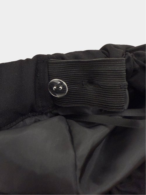 ドロー/DRAW 高密度ツイル プリーツ ロングスカート