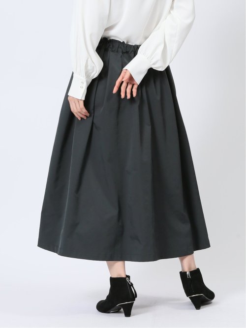 ストレッチ Aライン タックスカート