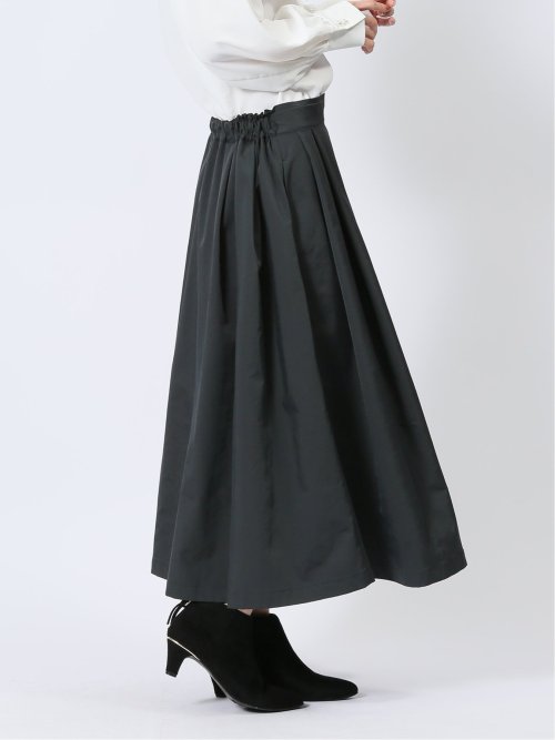 ストレッチ Aライン タックスカート