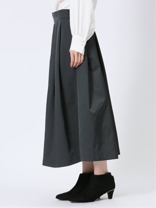 ストレッチ Aライン タックスカート