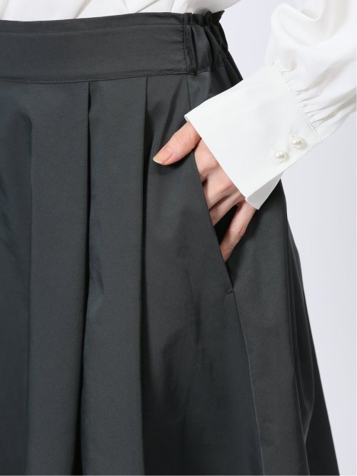 ストレッチ Aライン タックスカート