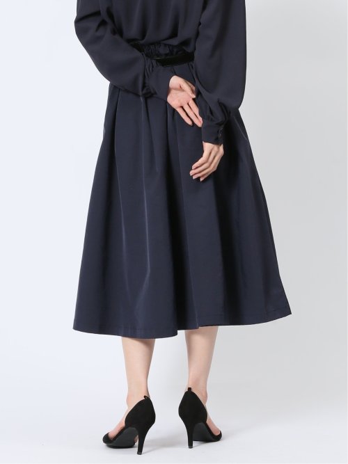 ストレッチ Aライン タックスカート