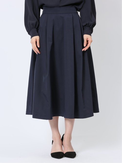 ストレッチ Aライン タックスカート