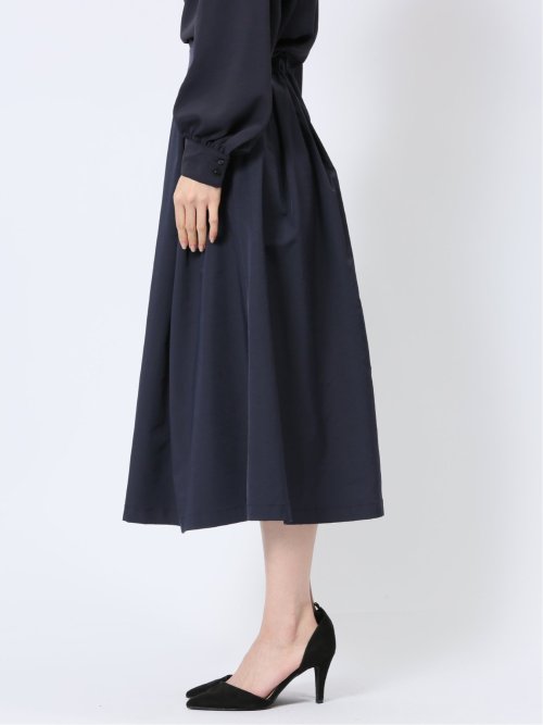 ストレッチ Aライン タックスカート