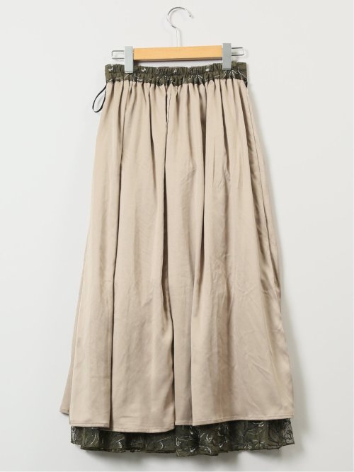 ロング ティアードスカート シアー