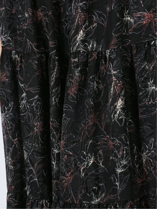 ロング ティアードスカート シアー