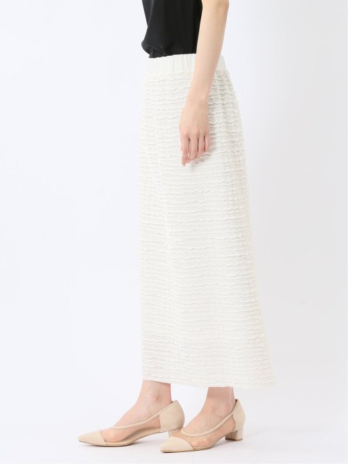 フリル ロングタイトスカート