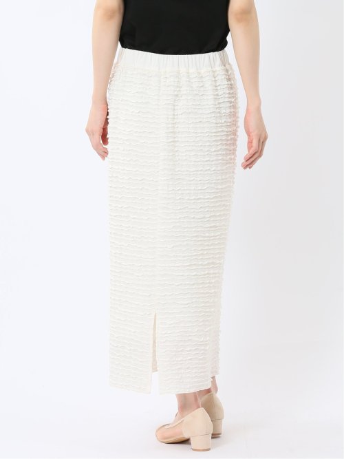 フリル ロングタイトスカート