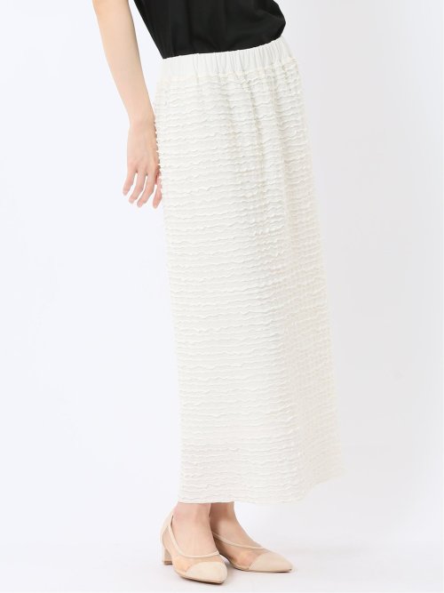 フリル ロングタイトスカート