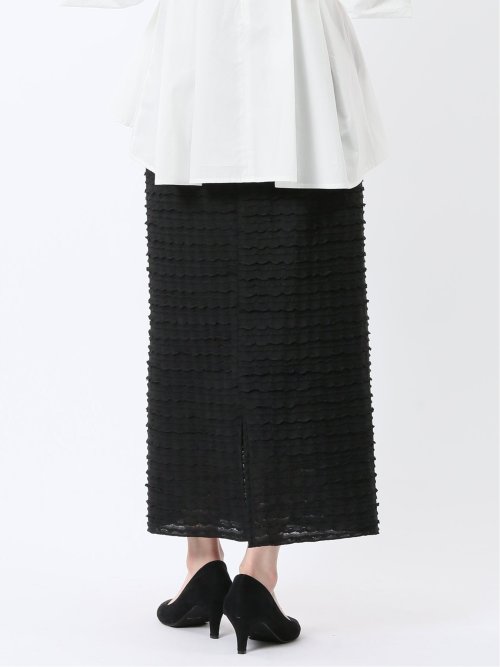 フリル ロングタイトスカート