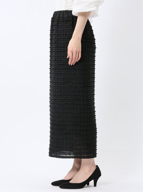 フリル ロングタイトスカート