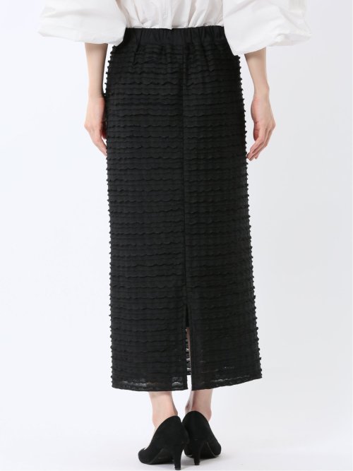 フリル ロングタイトスカート