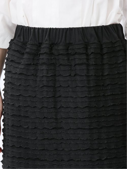 フリル ロングタイトスカート