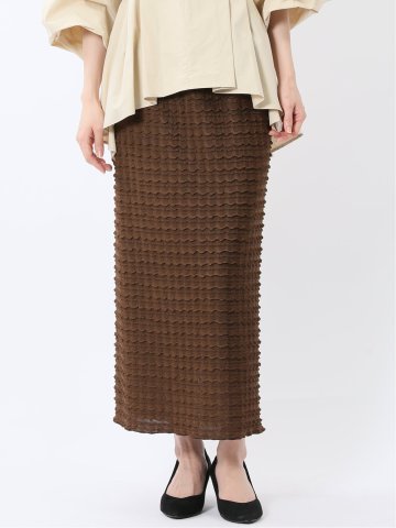 フリル ロングタイトスカート