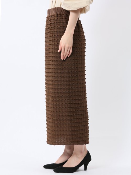 フリル ロングタイトスカート