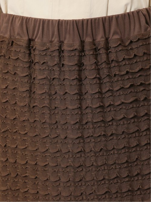 フリル ロングタイトスカート